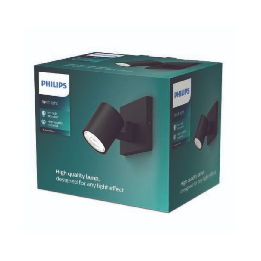 Philips - Luce Spot RUNNER 1xGU10/20W/230V nero