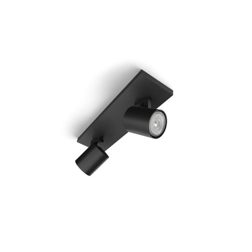 Philips - Luce Spot RUNNER 2xGU10/20W/230V nero