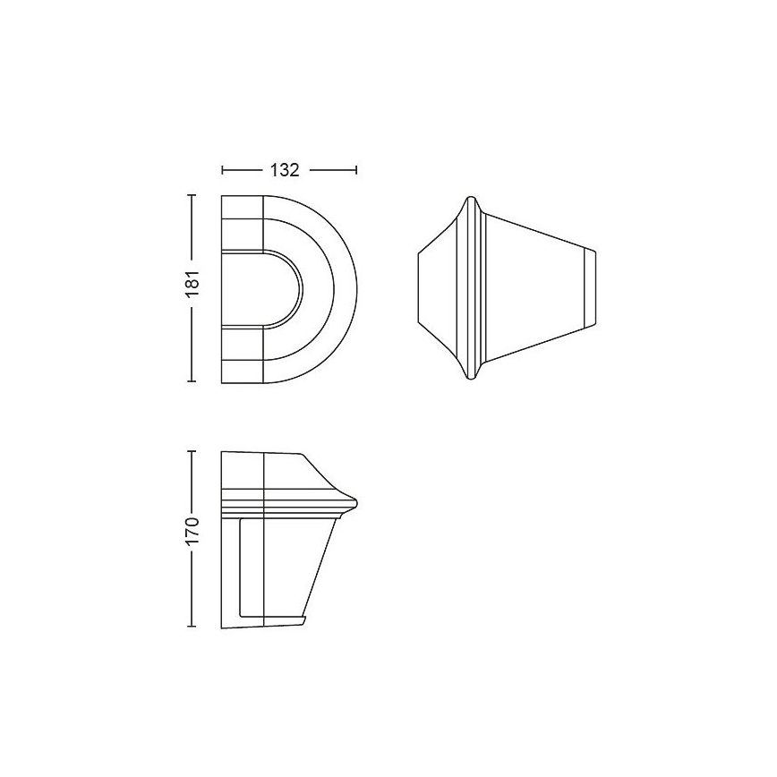 Philips Massive  - Applique da esterno 1xE27/42W/230V IP44