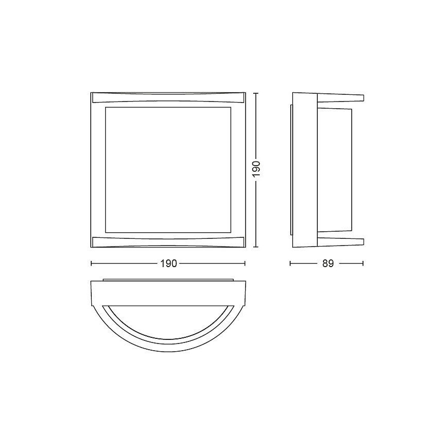 Philips Massive  - Applique LED da esterno LED/12W/230V IP44