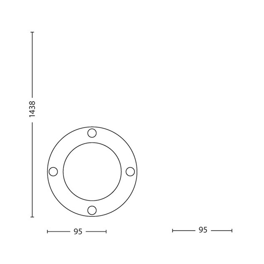 Philips Massive 17412/30/10 - Lampada LED da esterno - picchetto 1xGU10/5W/230V IP44