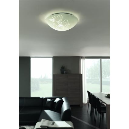 Philips Massive 30280/67/10 - Plafoniera FAY 2xE27/60W bianco