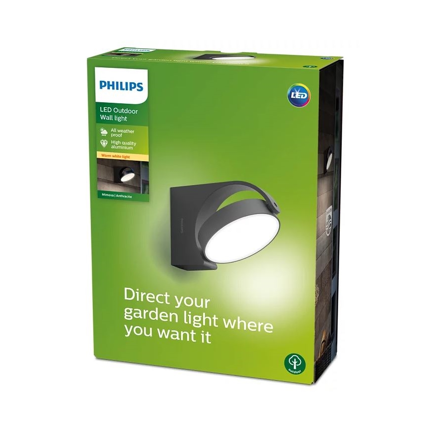 Philips - Lampada da parete LED da esterno LED/7W/230V 2700K IP44