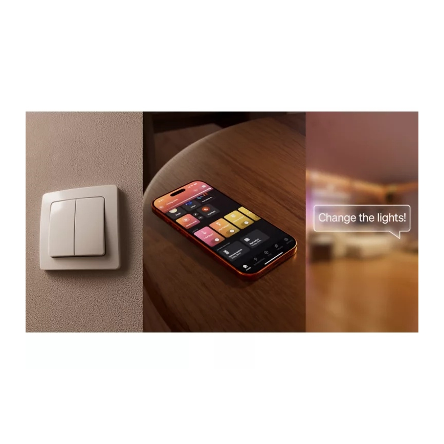 Philips - Modulo per interruttore da parete a 2 pulsanti Hue