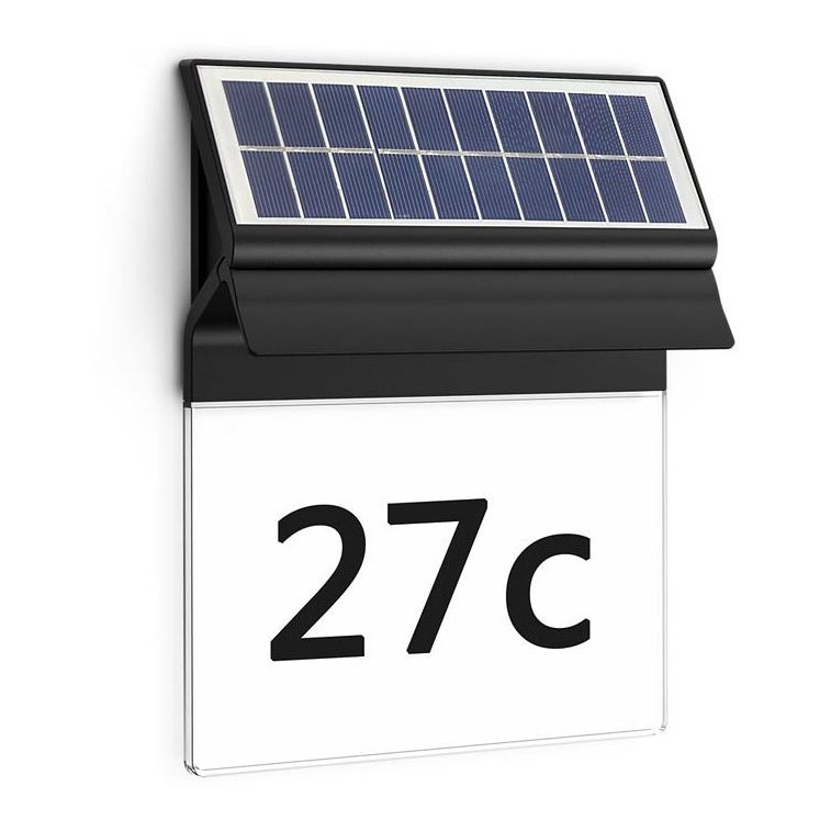 Philips - Numero civico solare LED ENKARA LED/0,2W/3,7V 1800 mAh IP44