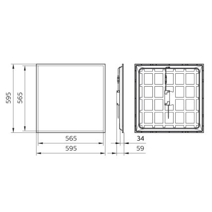 Philips - Pannello LED da incasso LED/34W/230V 4000K UGR22 IP40