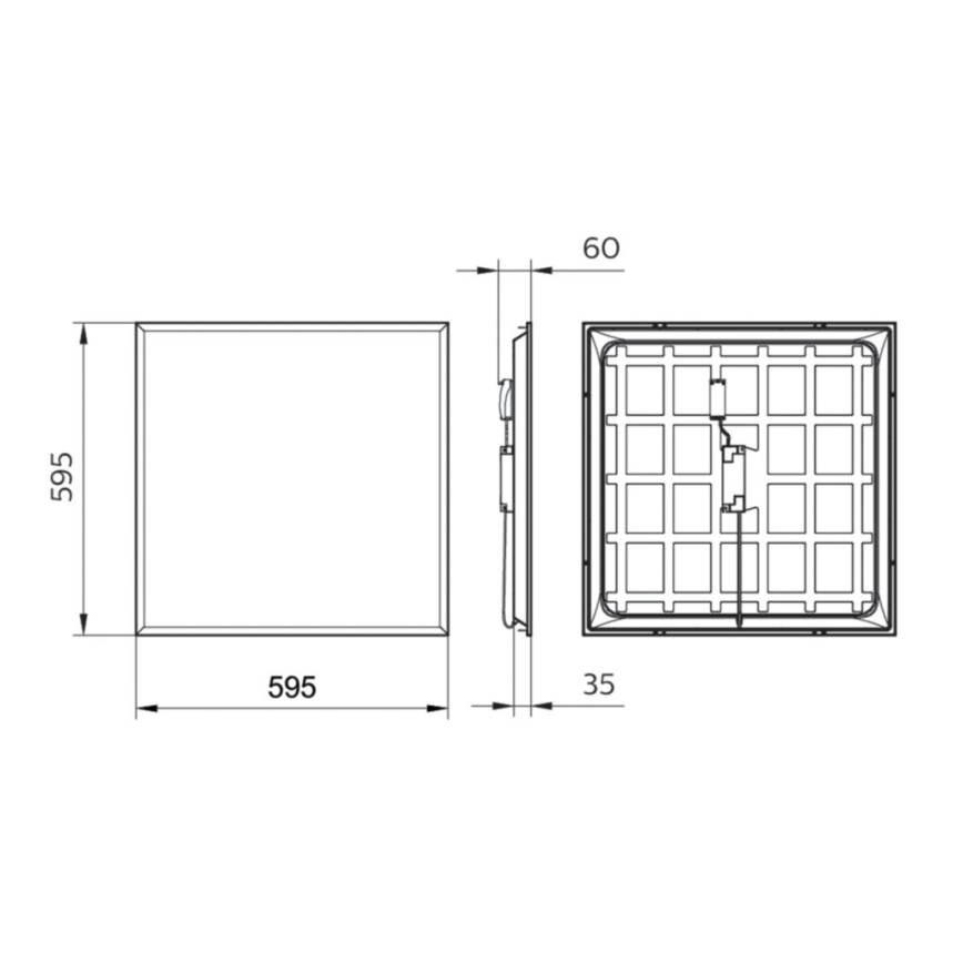 Philips - Pannello LED da incasso LEDINAIRE LED/34W/230V 60x60 cm 4000K