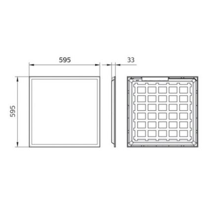 Philips Pila - pannello LED da incasso LED/40W/230V 60x60 cm UGR19