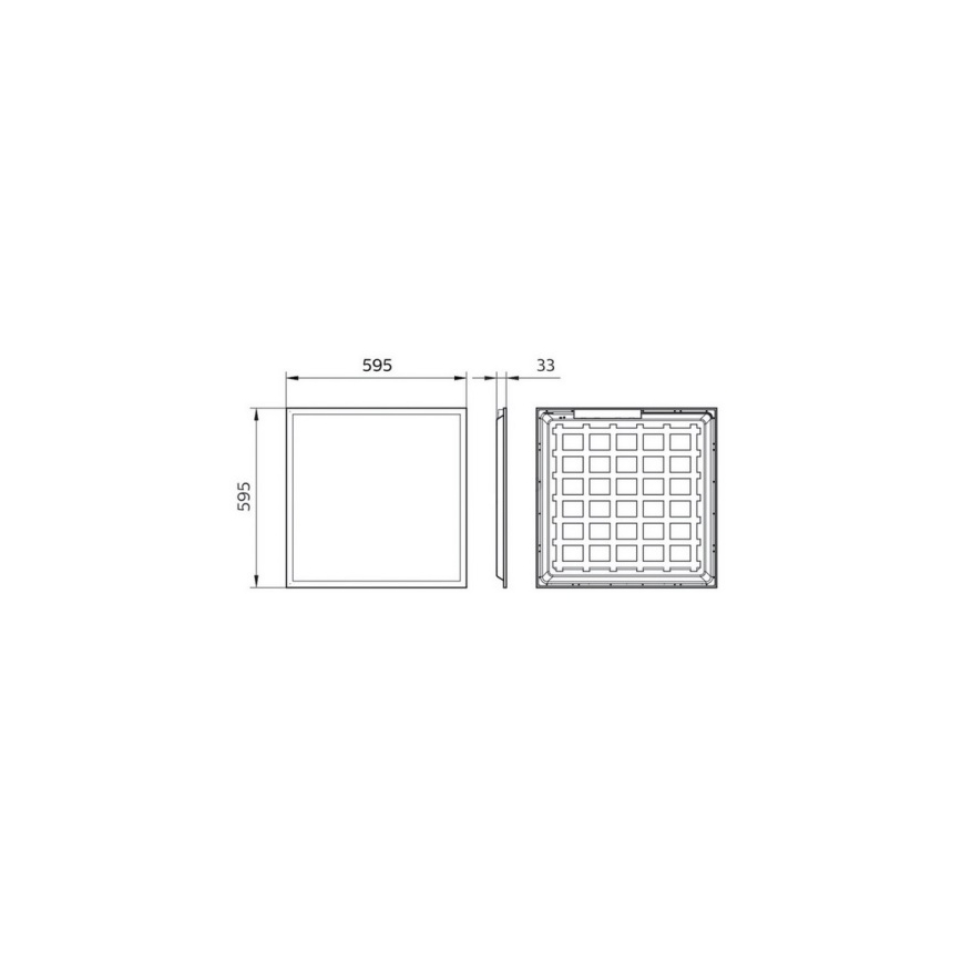 Philips Pila - pannello LED da incasso LED/40W/230V 60x60 cm UGR19