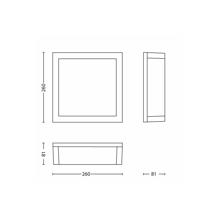 Philips - Plafoniera da esterno 2xE27/14W/230V IP44 grigio