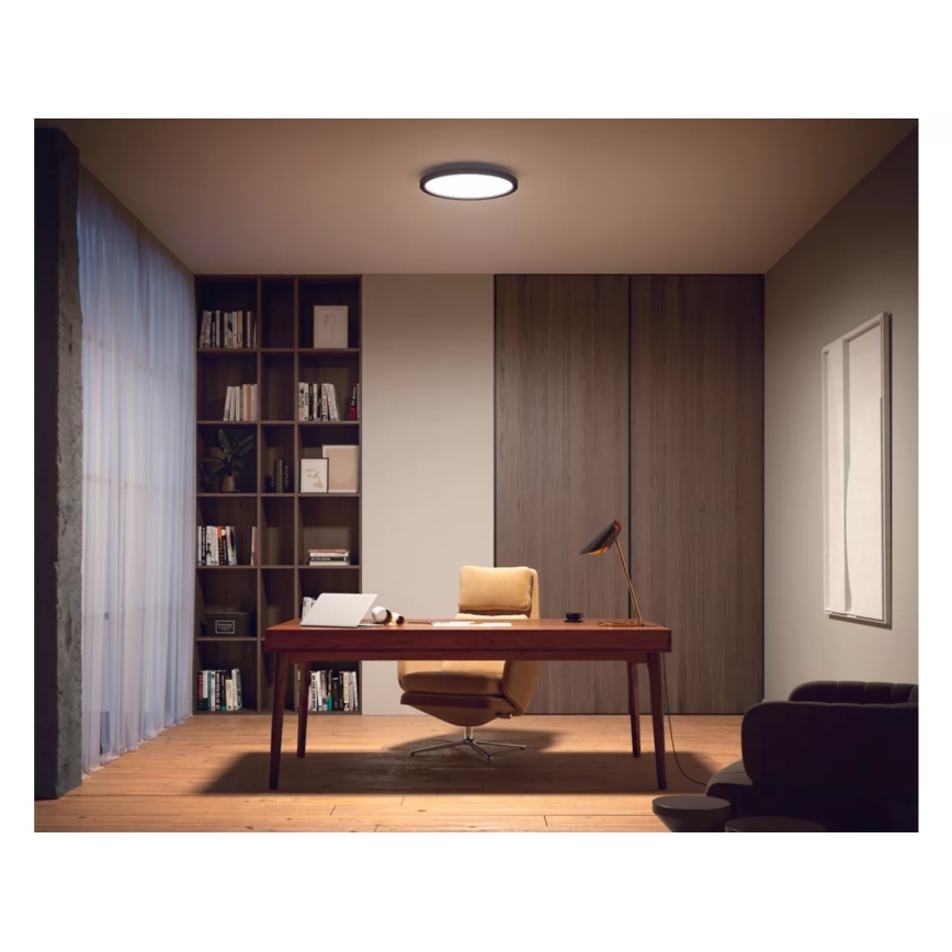 Philips - Plafoniera LED dimmerabile Hue AURELLE LED/21W/230V 2200-6500K Ø 39,5 cm nero
