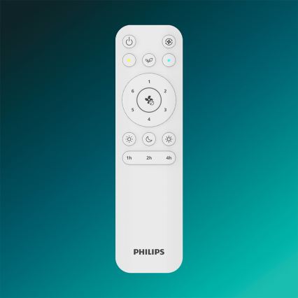 Philips - Plafoniera LED dimmerabile con ventilatore BLISS LED/35W/230V bianco + telecomando