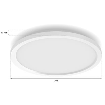 Philips - Plafoniera dimmerabile a LED Hue AURELLE LED/21W/230V 2200-6500K, diametro 39,5 cm, bianco