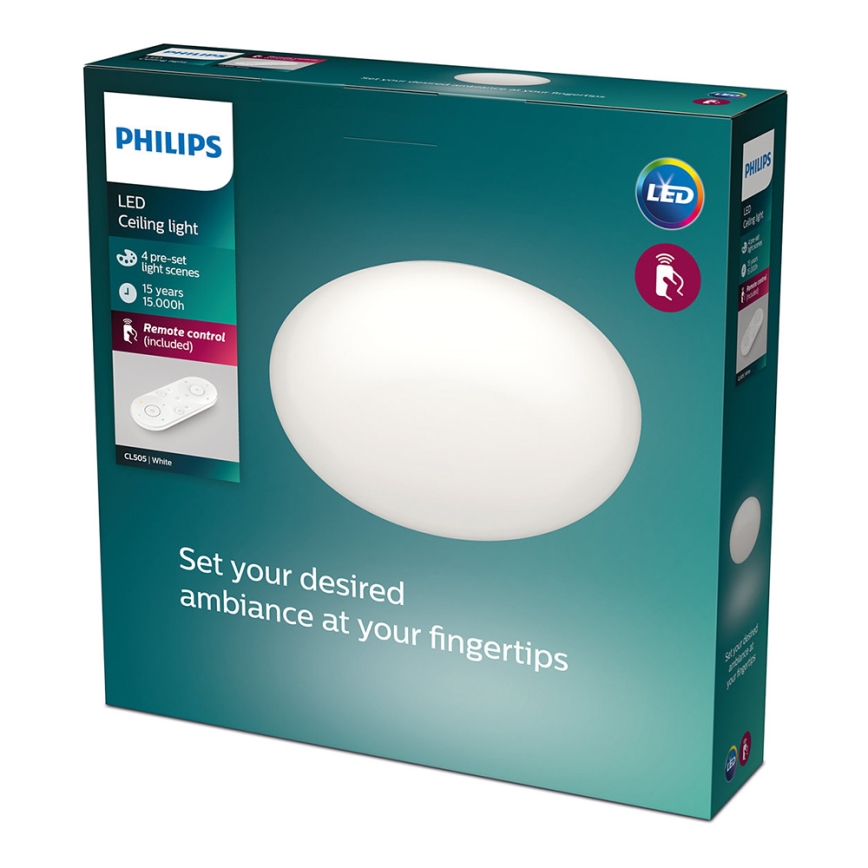 Philips - Lampada da soffitto dimmerabile LED/23W/230V con telecomando