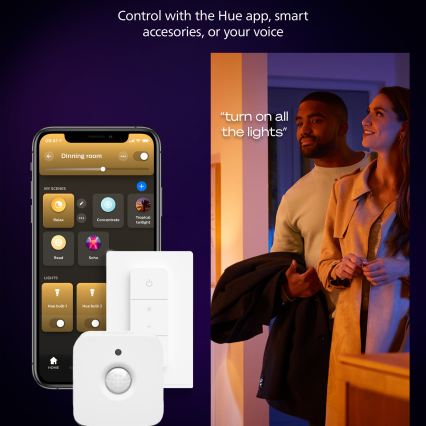 Philips - Plafoniera dimmerabile a LED Hue AURELLE LED/39W/230V 2200-6500K 60x60 cm bianco