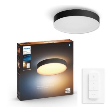 Philips - Plafoniera dimmerabile Hue LED/33,5W/230V 2200-6500K diam. 425 mm nera + telecomando