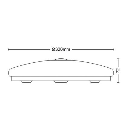 Philips - Plafoniera LED con sensore LED/16W/230V 4000K