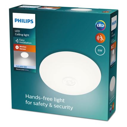 Philips - Plafoniera LED con sensore MAUVE LED/6W/230V 4000K