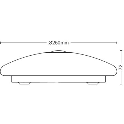 Philips - Plafoniera LED con sensore MAUVE LED/6W/230V 4000K