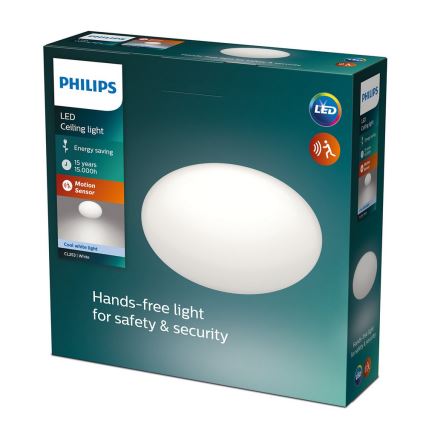 Philips - Plafoniera LED con sensore 1xLED/12W/230V 4000K