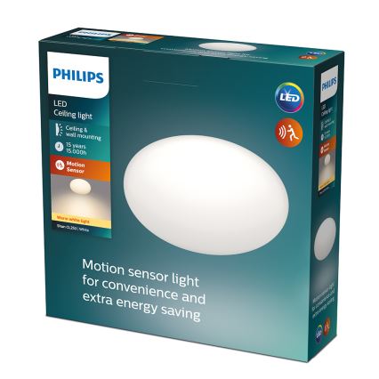 Philips - Plafoniera LED con sensore 12W/230V 2700K