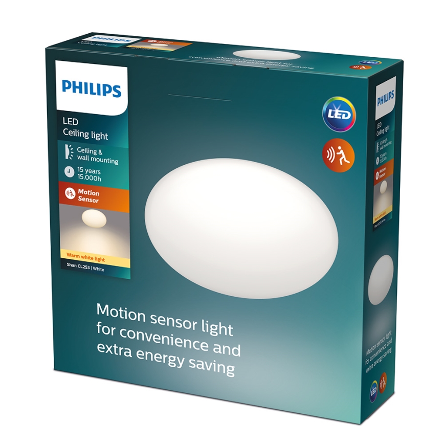 Philips - Plafoniera LED con sensore 12W/230V 2700K