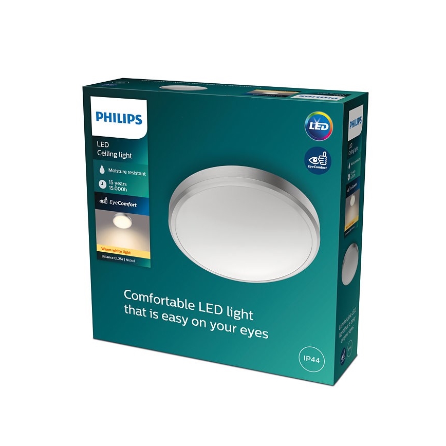 Philips - Plafoniera LED da bagno BALANCE LED/17W/230V IP44
