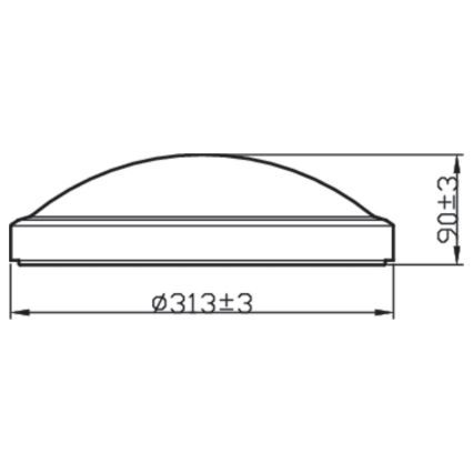 Philips - Plafoniera LED da bagno BALANCE LED/17W/230V IP44