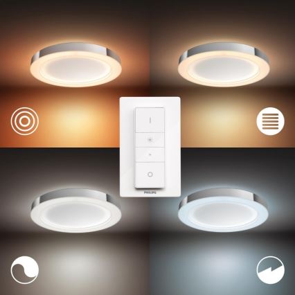 Philips - Plafoniera LED da bagno dimmerabile Hue ADORE LED/40W/230V + Telecomando