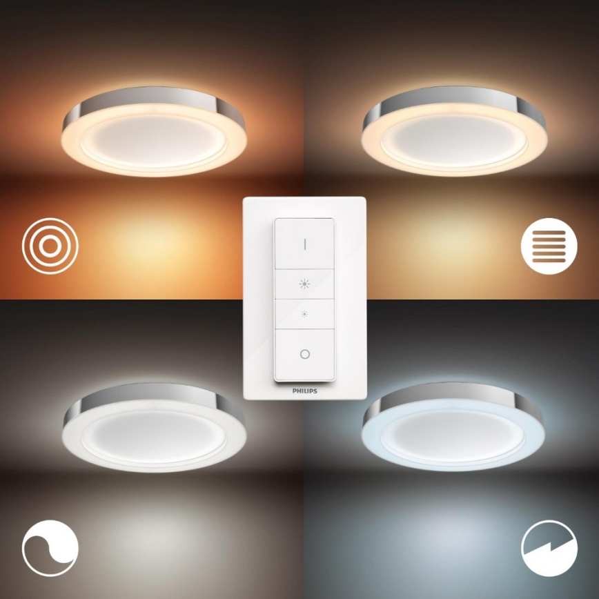 Philips - Plafoniera LED da bagno dimmerabile Hue ADORE LED/40W/230V + Telecomando