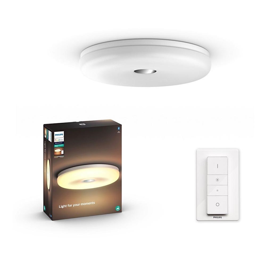 Philips - Plafoniera LED da bagno dimmerabile Hue STRUANA LED/27W/230V IP44 + telecomando