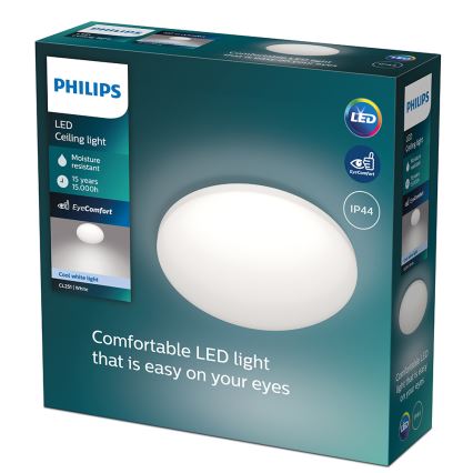 Philips - Plafoniera LED da bagno 1xLED/10W/230V IP44 4000K