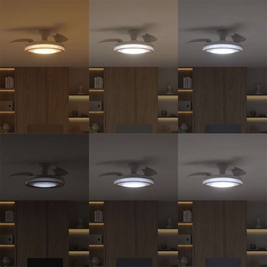 Philips - Plafoniera LED dimmerabile con ventilatore BLISS LED/35W/230V oro + telecomando