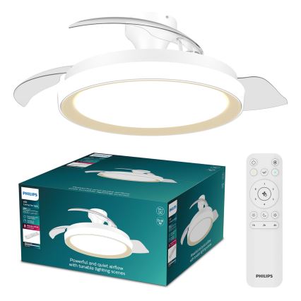 Philips - Plafoniera LED dimmerabile con ventilatore BLISS LED/35W/230V oro + telecomando