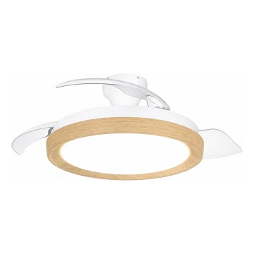 Philips - Plafoniera LED dimmerabile con ventilatore BLISS LED/35W/230V marrone + telecomando