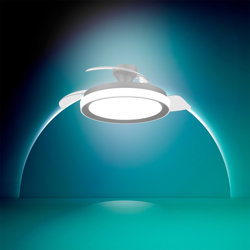 Philips - Plafoniera dimmerabile a LED con ventilatore BLISS LED/35W/230V, nero, con telecomando