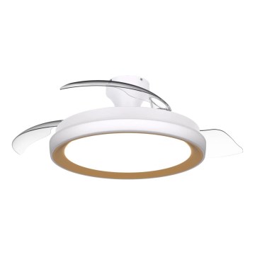 Philips - Plafoniera LED dimmerabile con ventilatore BLISS LED/35W/230V oro + telecomando