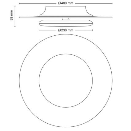 Philips- Plafoniera LED dimmerabile SCENE SWITCH LED/30W/230V 2700K argento