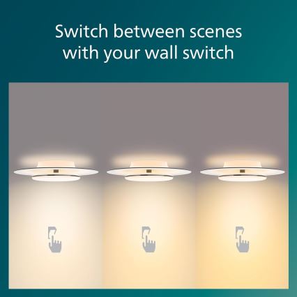 Philips- Plafoniera LED dimmerabile SCENE SWITCH LED/30W/230V 2700K nero