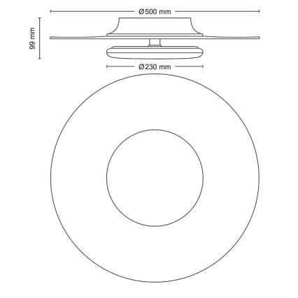 Philips- Plafoniera LED dimmerabile SCENE SWITCH LED/40W/230V 2700K argento