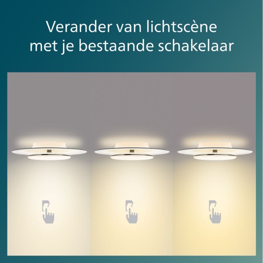 Philips- Plafoniera LED dimmerabile SCENE SWITCH LED/40W/230V 2700K nero
