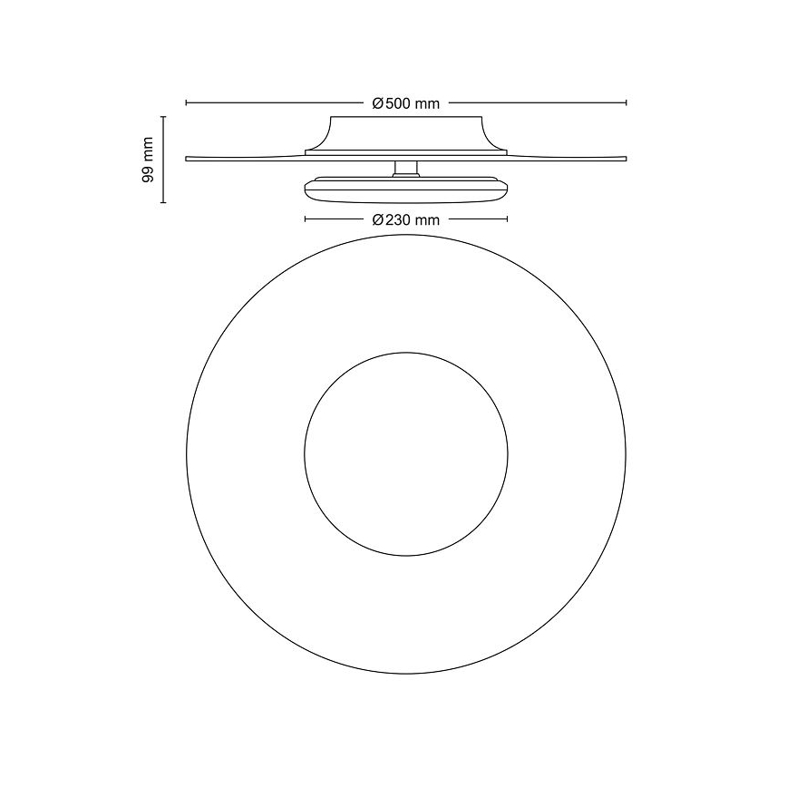 Philips- Plafoniera LED dimmerabile SCENE SWITCH LED/40W/230V 2700K nero