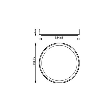 Philips - Plafoniera LED dimmerabile HANNO LED/24W/230V 2700K bianco