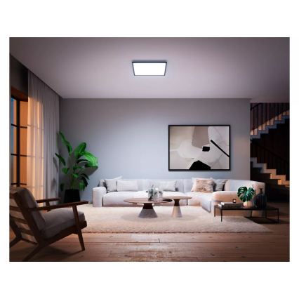 Philips - Plafoniera LED dimmerabile Hue AURELLE LED/39W/230V 2200-6500K 60x60 cm nera
