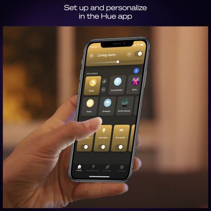 Philips - Plafoniera LED dimmerabile Hue AURELLE LED/39W/230V 2200-6500K 60x60 cm nera