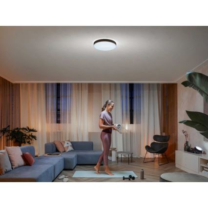 Philips - Plafoniera dimmerabile Hue LED/33,5W/230V 2200-6500K diam. 425 mm nera + telecomando