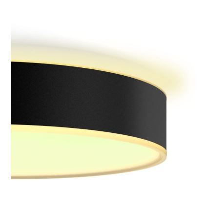 Philips - Plafoniera dimmerabile Hue LED/33,5W/230V 2200-6500K diam. 425 mm nera + telecomando