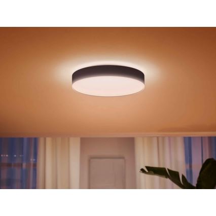 Philips - Plafoniera LED dimmerabile Hue LED/33,5W/230V 2200-6500K diametro 425 mm nero + telecomando