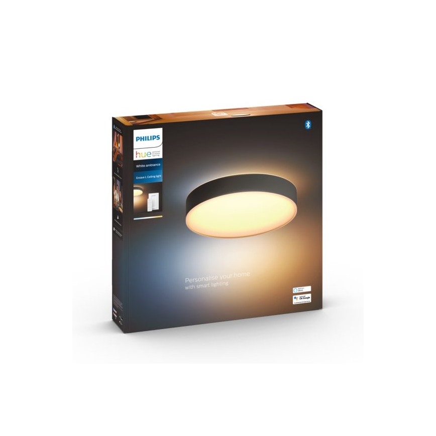 Philips - Plafoniera LED dimmerabile Hue LED/33,5W/230V 2200-6500K diametro 425 mm nero + telecomando