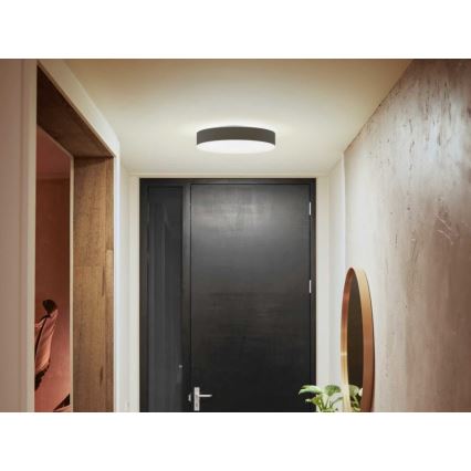 Philips - Plafoniera LED dimmerabile Hue LED/19,2W/230V 2200-6500K diametro 381 mm nero + telecomando